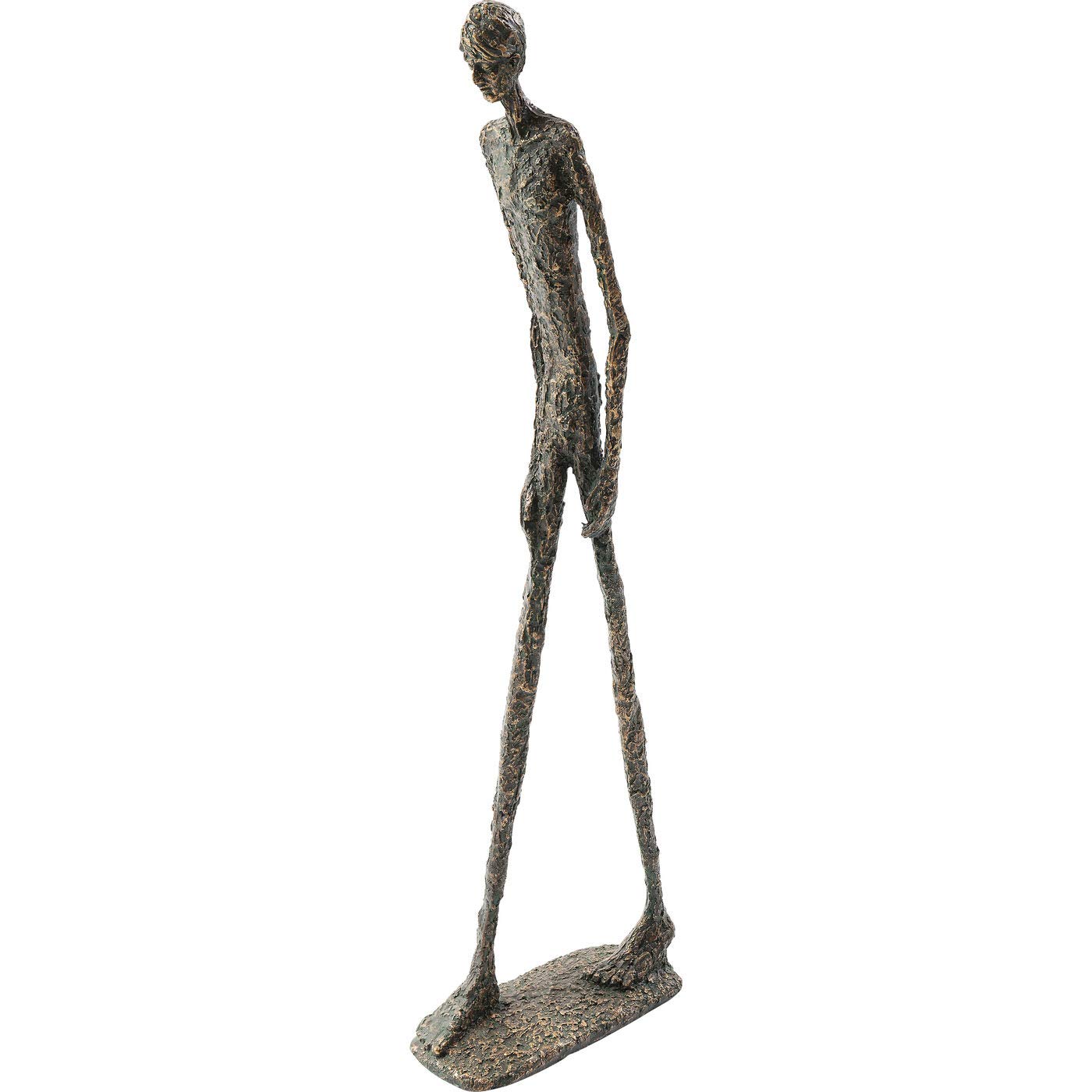 Kare Design Deko Objekt Art Man Bronze, Dekofigur, Skulptur, Tischaccessoires, Deko Figur fürs Wohnzimmer, Flur, Schlafzimmer, Accessoire, Deko für Regale oder Sideboards, 79x25x11 cm (H/B/T)