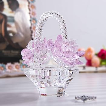 Amazon.com: H&D HYALINE & DORA Glass Rose Flower Gift for Women