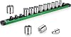 SK 3/8 Drive Socket Set, SAE Sockets, 13-Piece, 1/4 to 1, SuperKrome Finish, Premium CR-V Construction, with Aluminum Socket Organizer