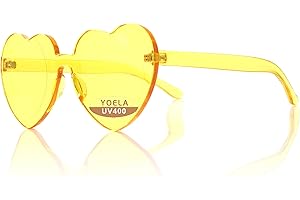 OLIN Heart Thick Oversized Rimless Sunglasses Women Sunglasses