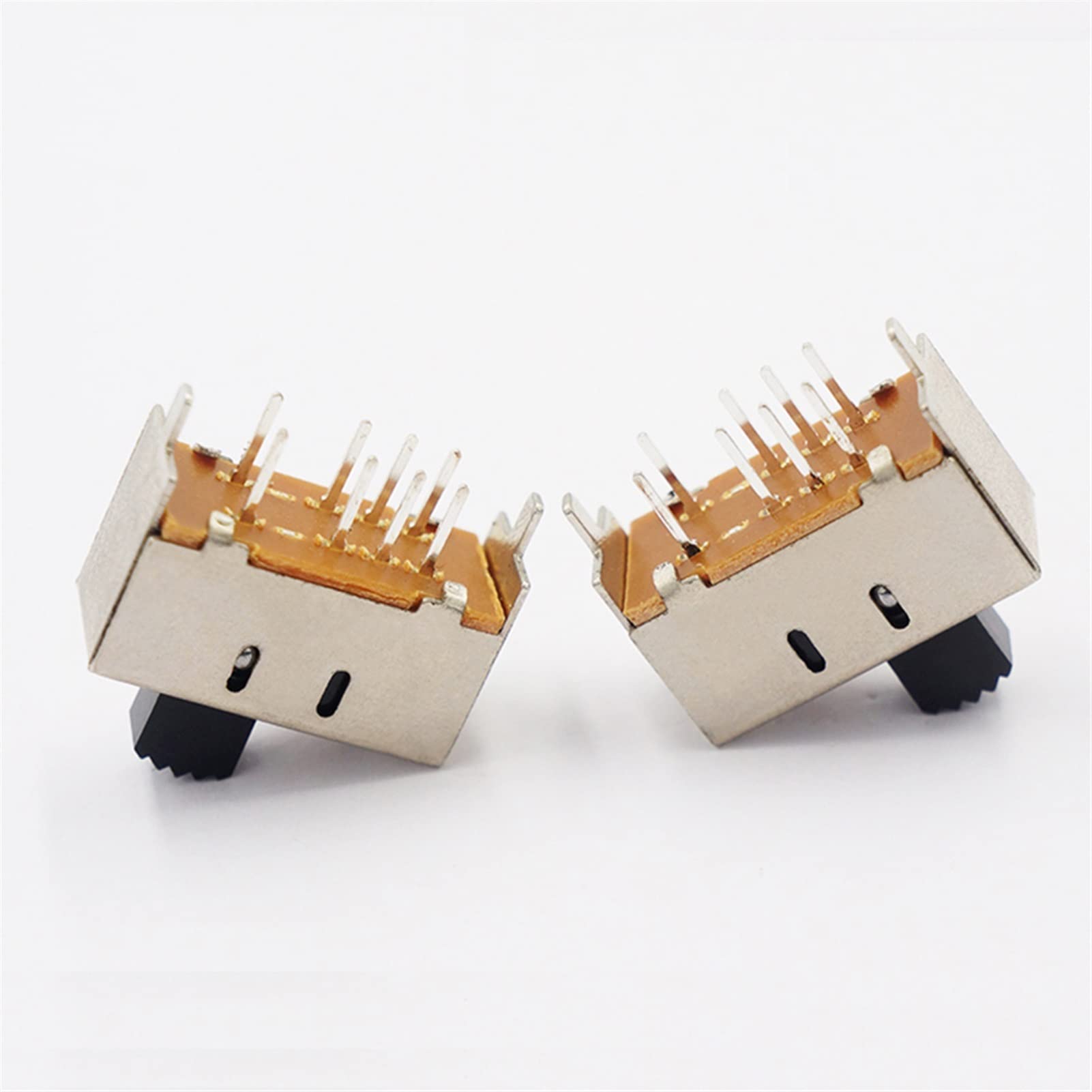 Interruttore a Scorrimento 100PCS Micro Mini Interruttore a levetta Pulsante 8 Pin 3 Posizione 2P3T Interruttore a levetta Doppio Interruttore a Scorrimento Verticale