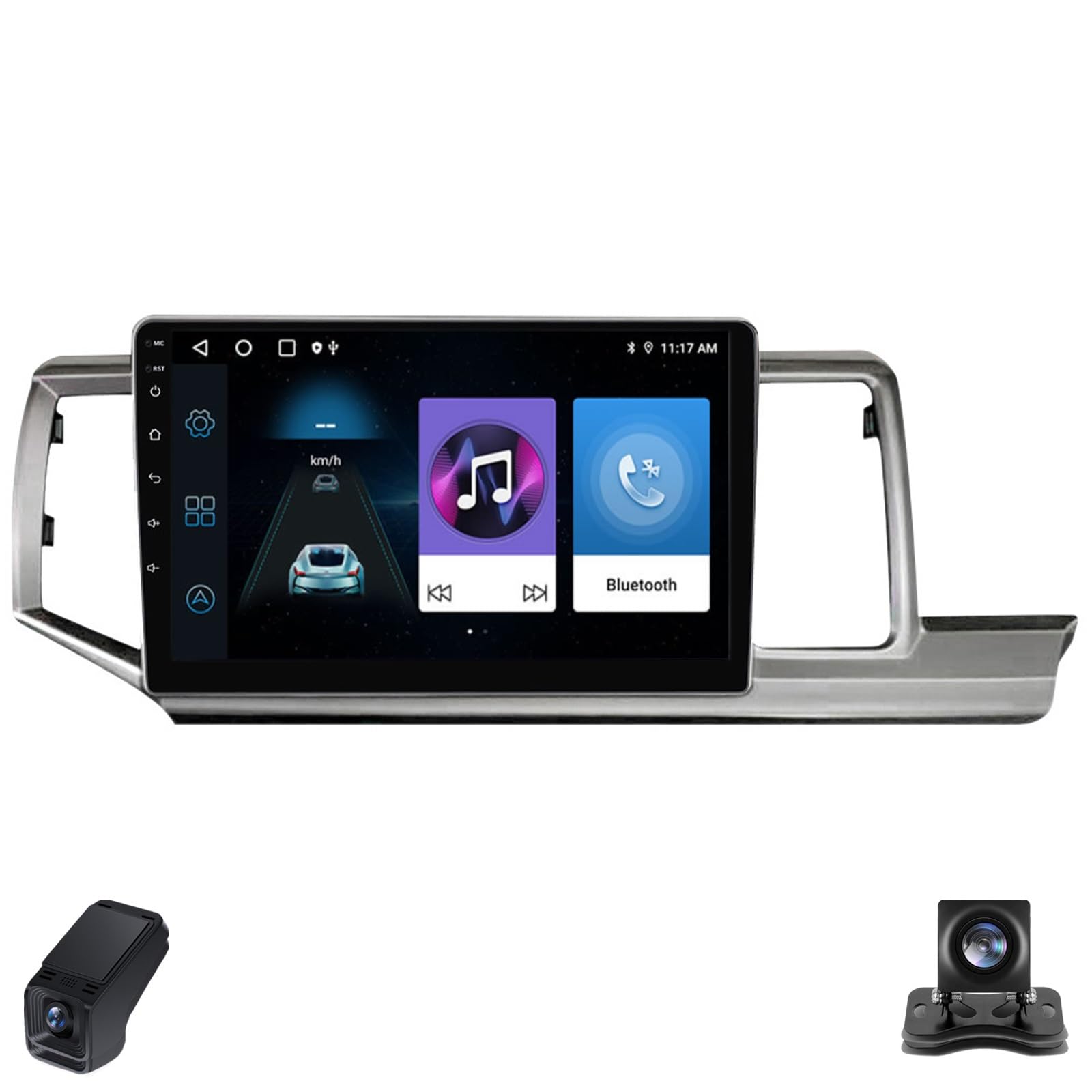 2K Radio Samochodowe dla Honda Stepwgn 4 2009-2015 Ekran Dotykowy QLED Android 13 9-Inch/Bezprzewodowe CarPlay/Android Auto/WiFi/FM AM RDS Radio/GPS/Bluetooth/Kamera Cofania/ADAS DVR(M100CP)