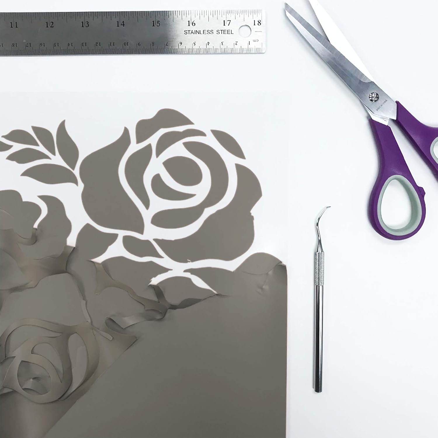 Siser EasyWeed HTV 11.8" x 25ft Roll - Iron On Heat Transfer Vinyl (Silver)