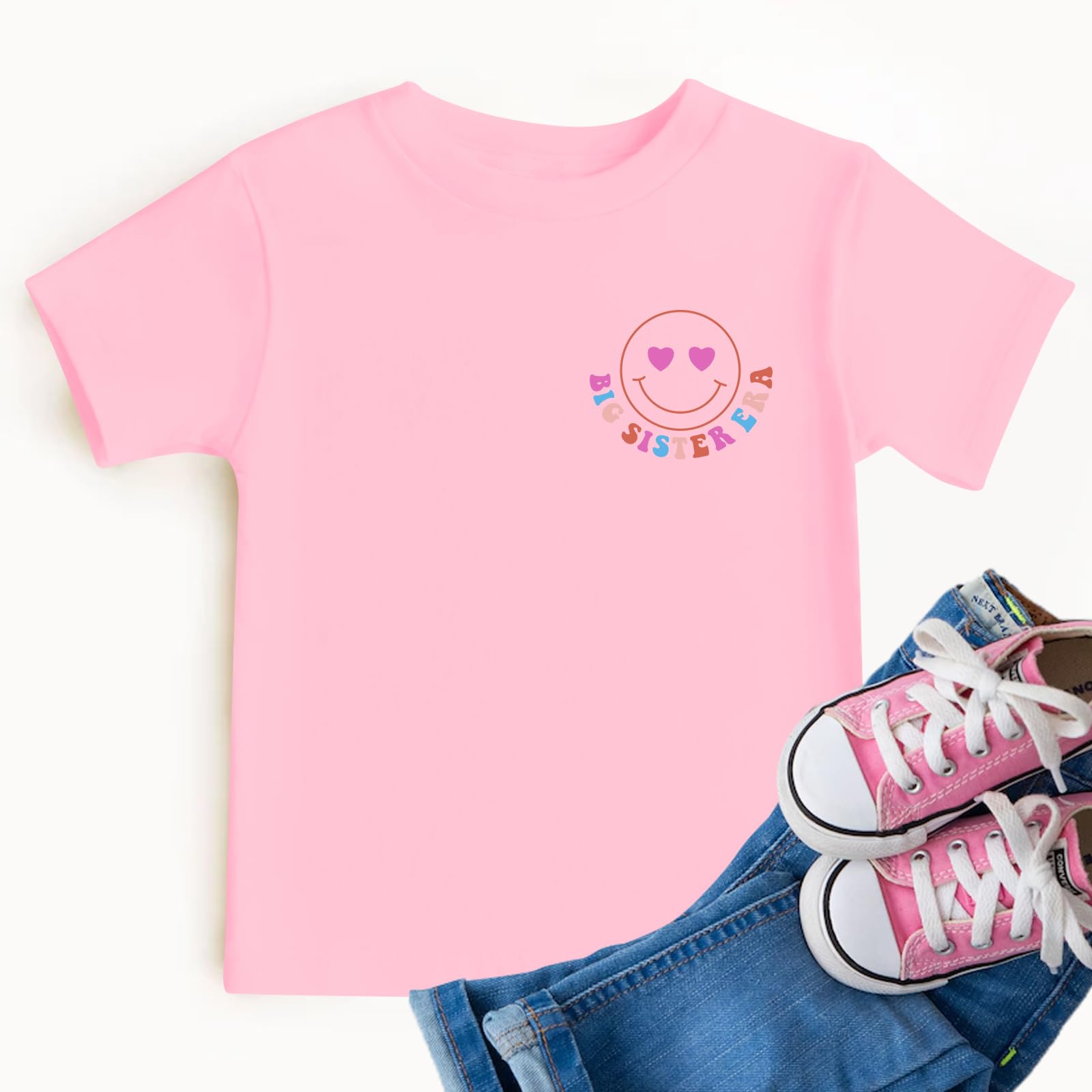 Big Sister Shirt 3t 4t 5t 6t 7t Baby Girls In My Big Sister Era T Shirts Tops Outfit - 4