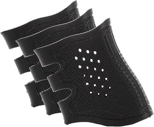 Miniatura 3 de Fidragon Mangos tácticos de goma para guantes, sin cordones, con ventilación, para Glock y otras pistolas, 3 unidades, negro, caqui y verde..