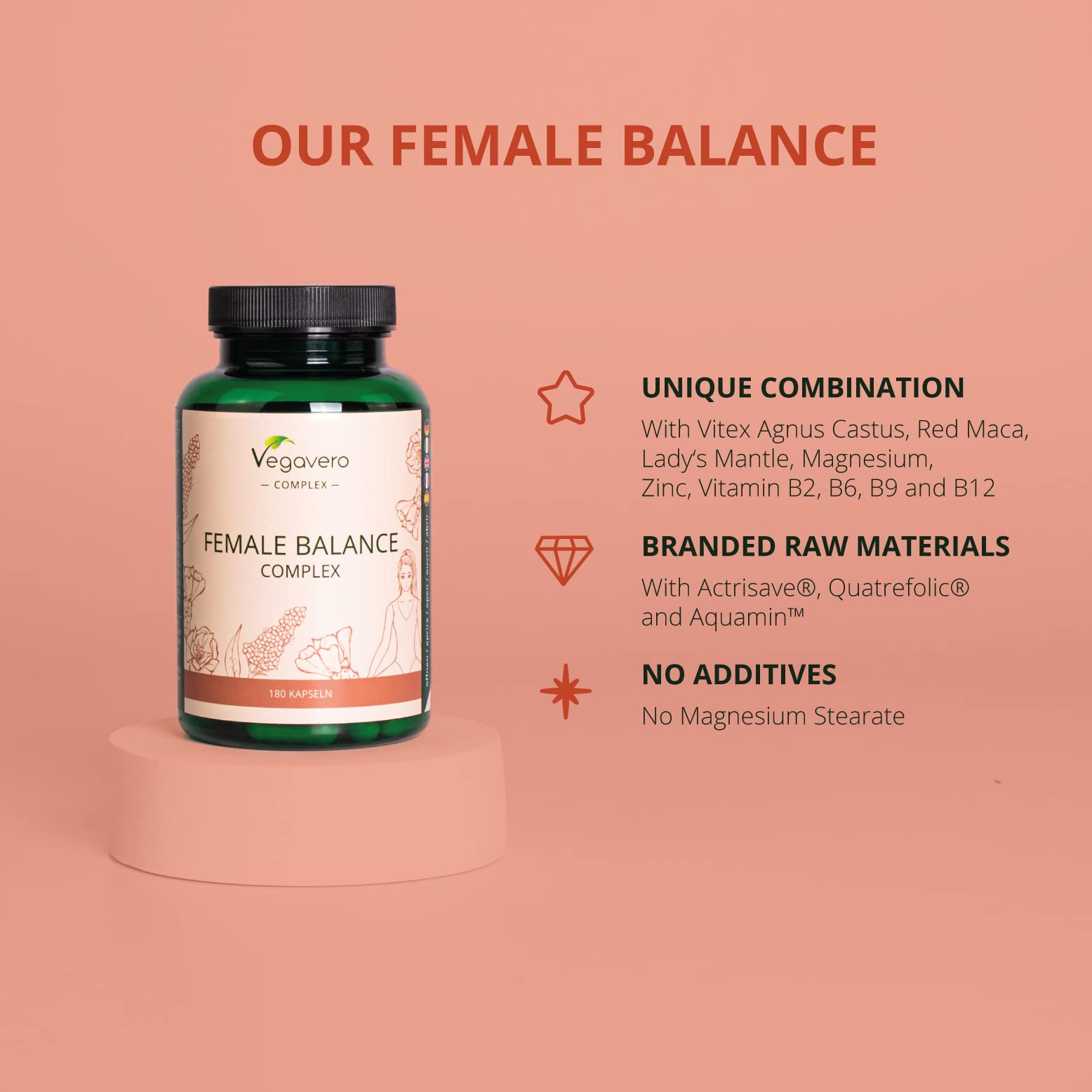 Buy Hormone Balance & PMS Supplement Vegavero® Vitex Agnus Castus