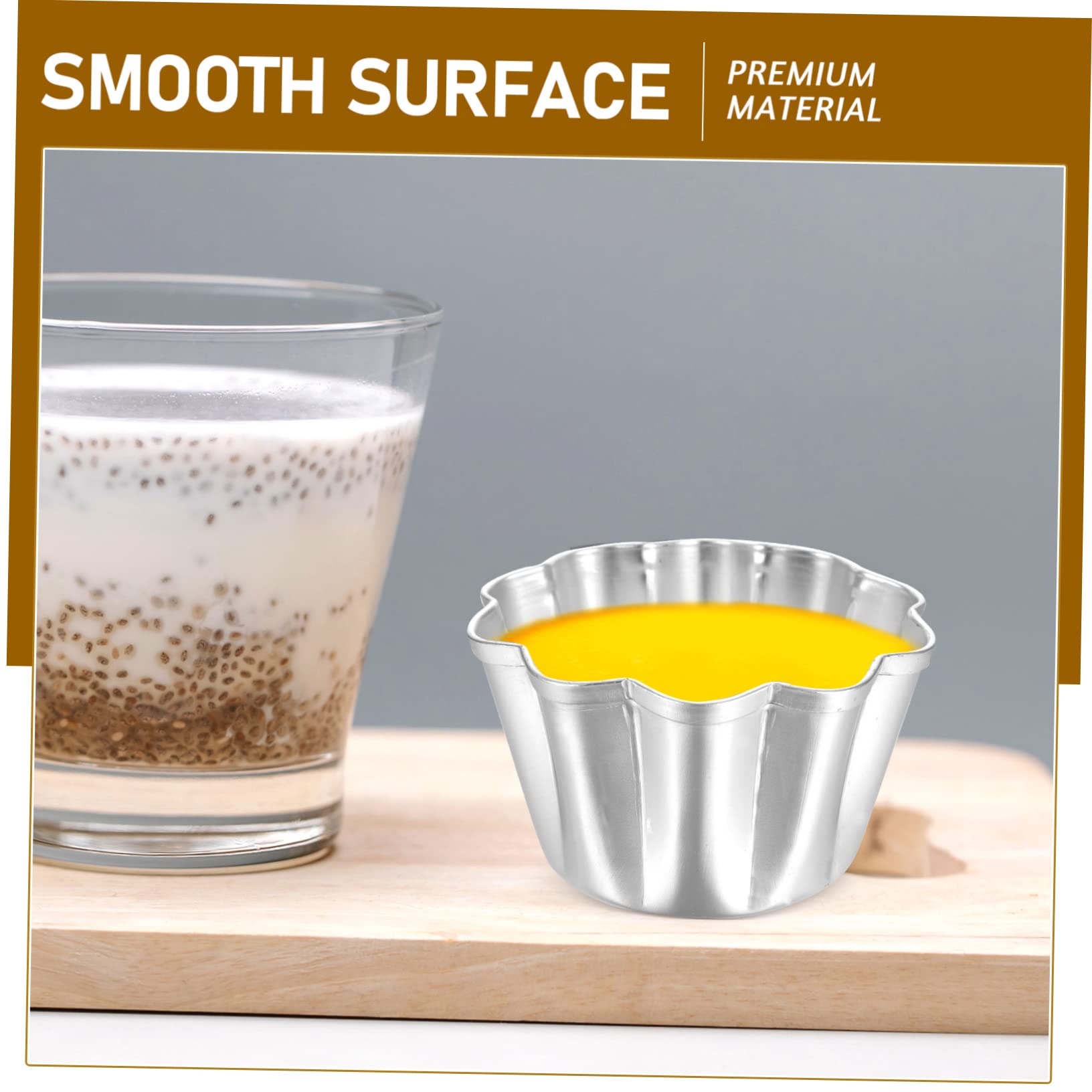 DOITOOL 18pièces Moules à Pudding Aluminium Moules Antiadhésifs Pour Muffins Et Mini Gâteaux Pour Pâtisserie Maison Et Desserts Variés