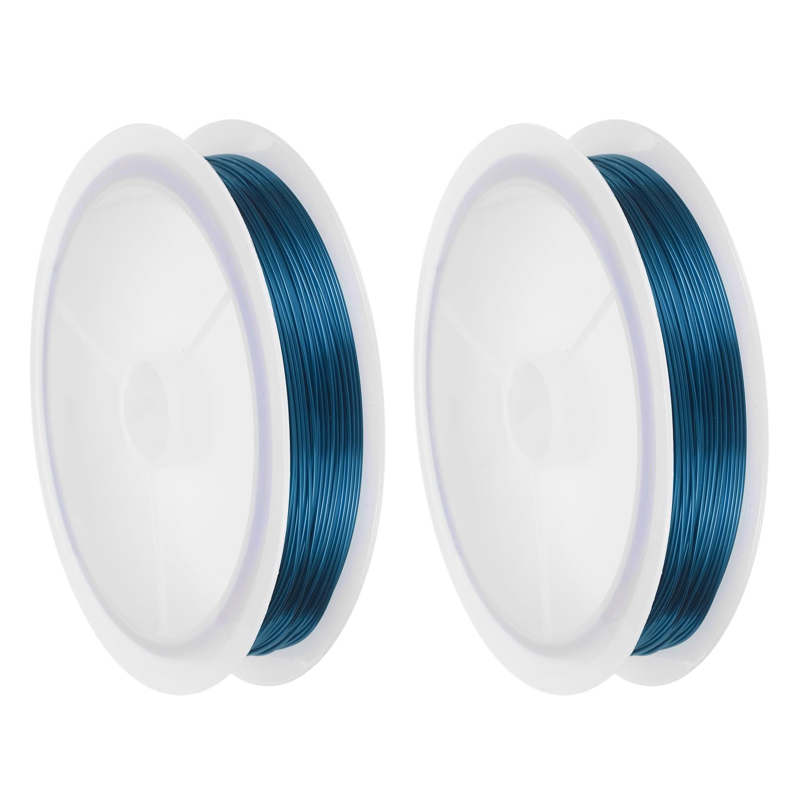 sourcing map 24 Gauge(0.5MM) Copper Wire for Jewelry Making Light Blue 18M