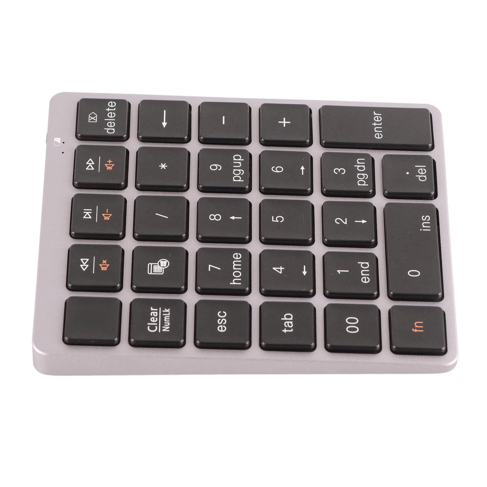 Tastierino Numerico Meccanico Bluetooth Ergonomico e Portatile per Uso Ufficio Design in Alluminio a 28 Tasti