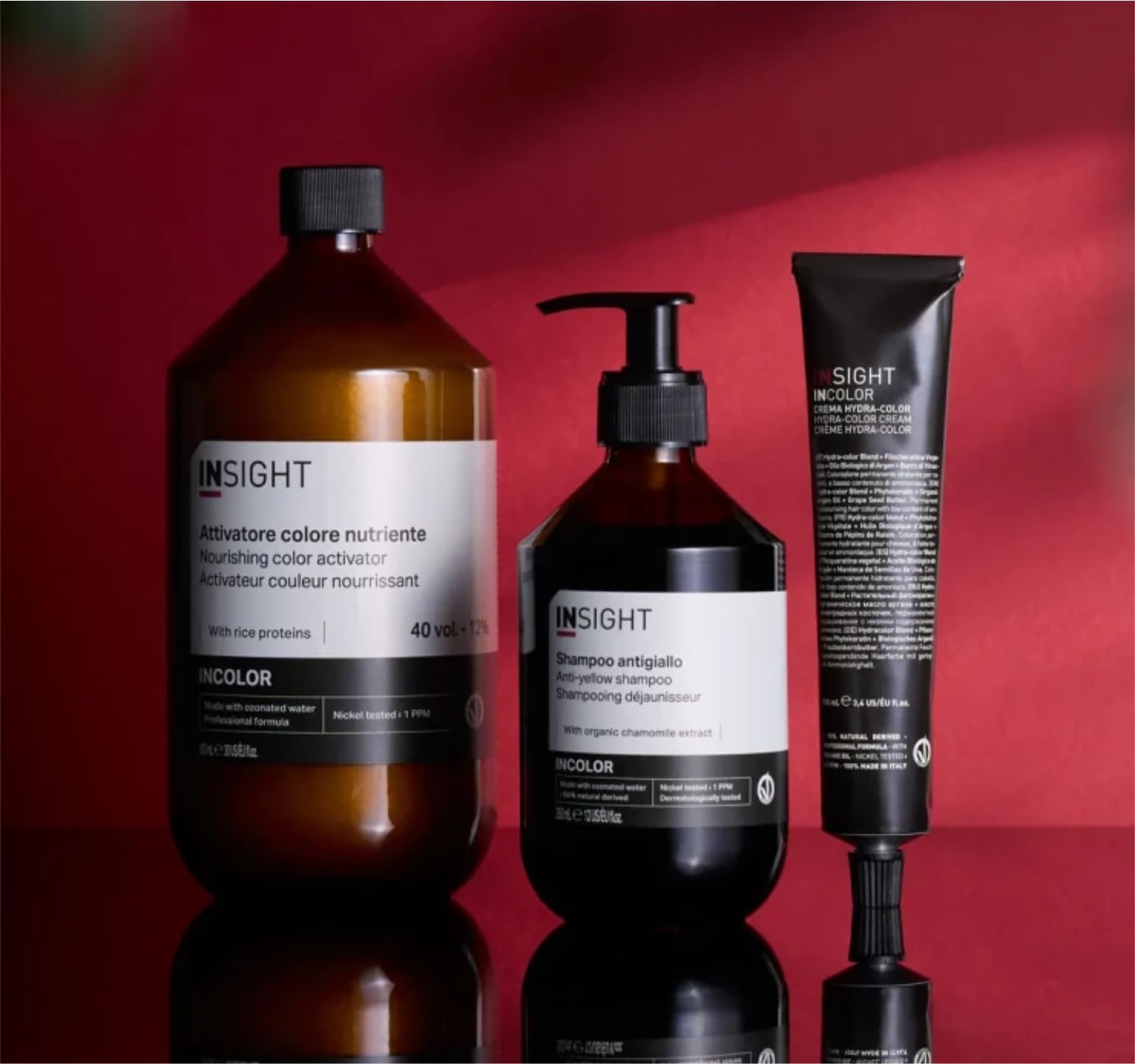 Insight Shampooing antijaune 900 ml | spécialement dédié au maintien de la couleur dans les cheveux blancs, gris ou blonds | emballage en verre
