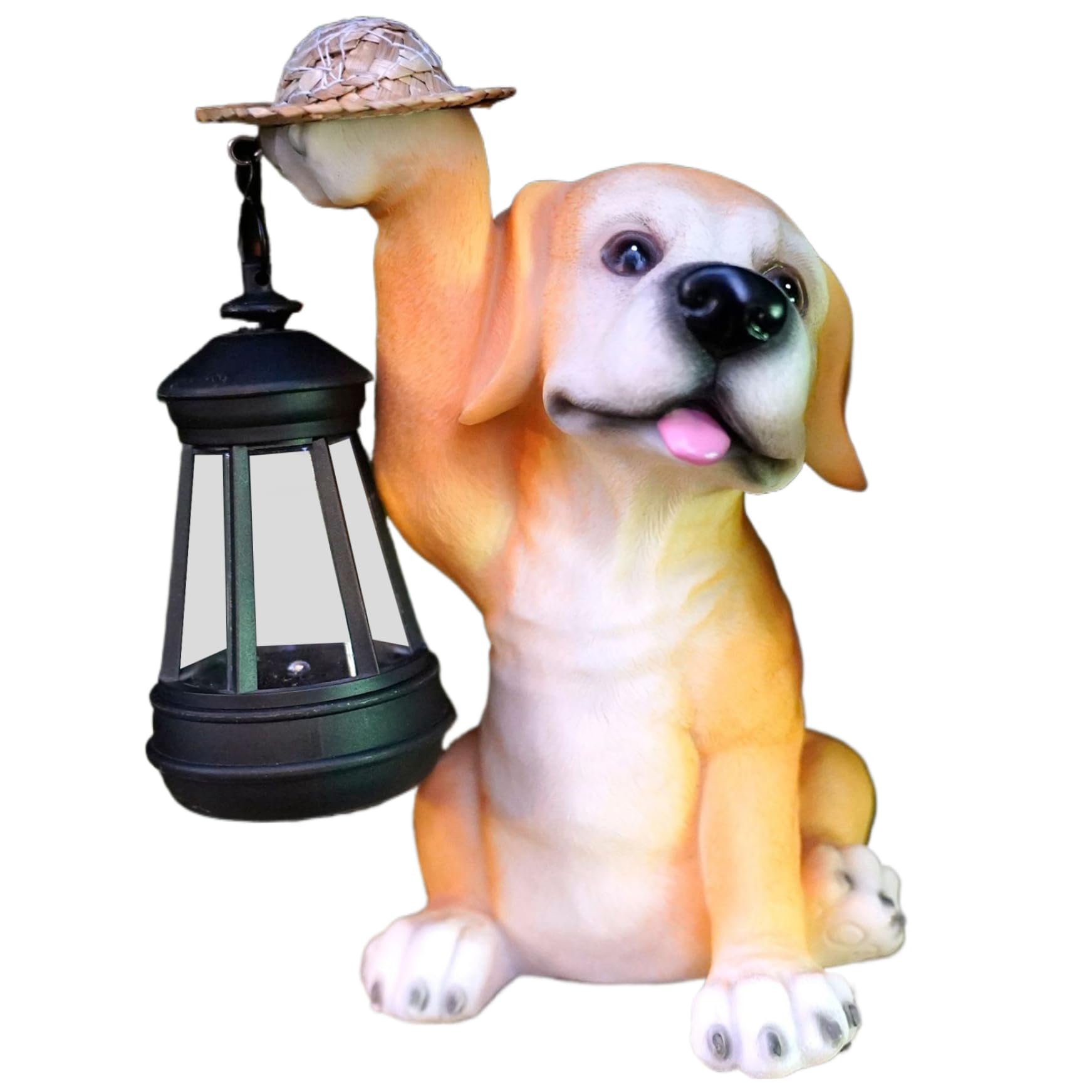 Statue de Chien LED : décoration de jardin solaire et étanche pour sublimer votre patio