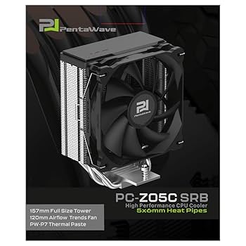 Amazon | アイネックス ヒートパイプ5本搭載 Intel&AMD用 サイド