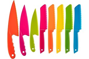 JOVITEC 8 Knives - Kid Friendly - Cut Children Food Prep Risk