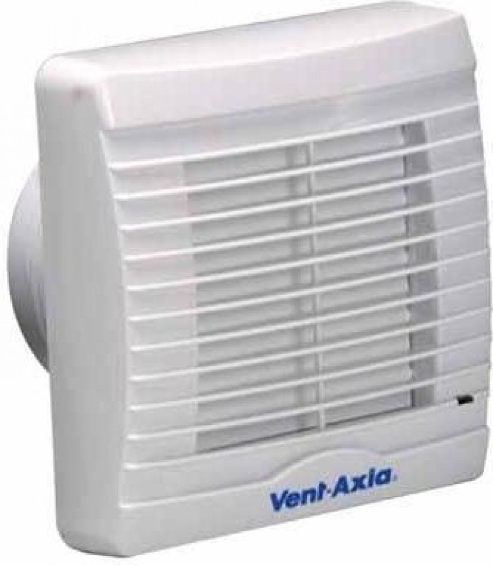 Vent Axia VA100XHT Extractor Fan with Timer Humidity Shutters