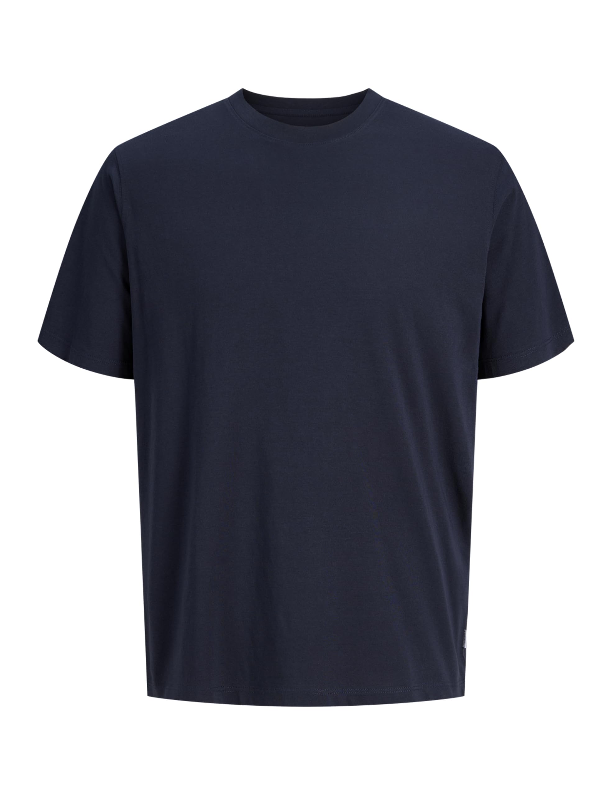 Jack & Jones Organic Cotton T-Shirt With Crew Neck Men's Navy Blue Small