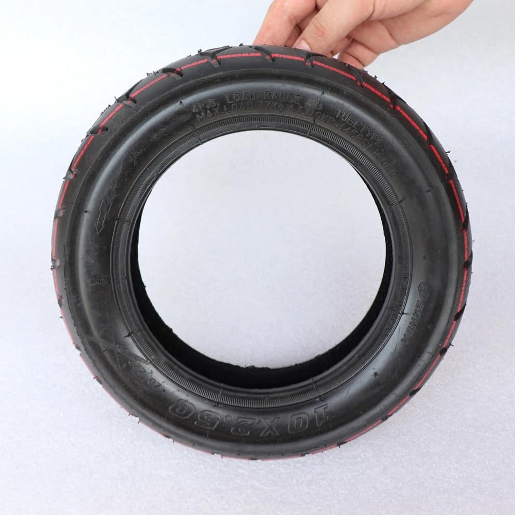 Pneu Trotinette Electrique,Roue de Trottinette éle 10 Pouces 10x2.50 Pneu for Le Scooter électrique Solde Drive Pneu de vélos 10x2.5 Pneu Gonflable et Tube intérieur