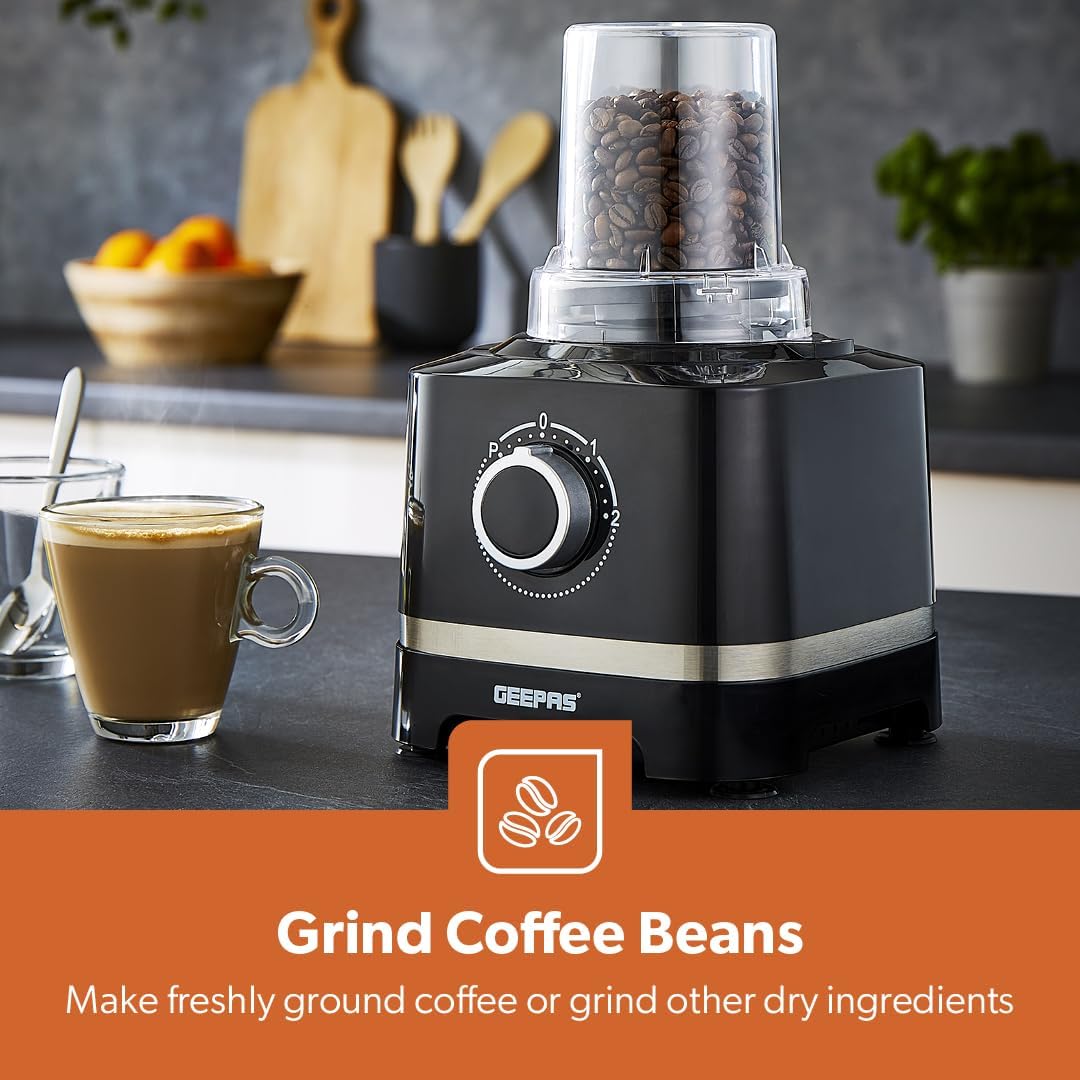Geepas 800W 10 in 1 Food Processor Blender, Black - Image 9