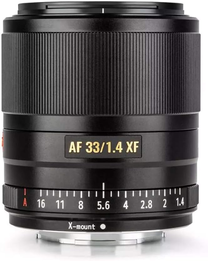 VILTROX 33mm F1.4 STM Auto Focus Prime Lens APS-C for Fuji X Mount Mirrorless Camera Black XA7 XA5 XA3 XA2 XT3 XT4 XT2 XT1 XT30 XT20 XT10 XT200 XT100 XH1 XPro2 XPro1