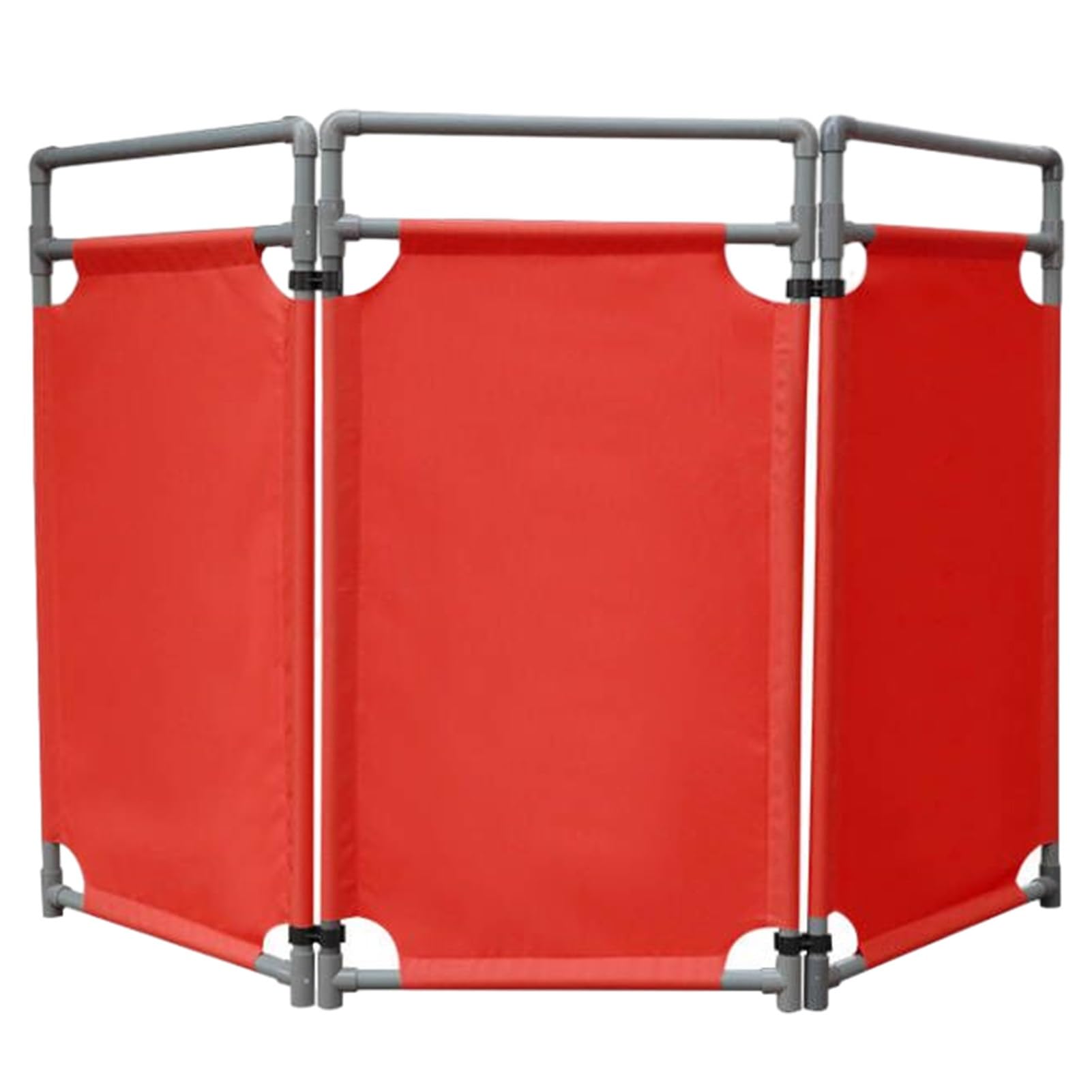 Barricade extensible rouge pour sécuriser une allée privée facilement