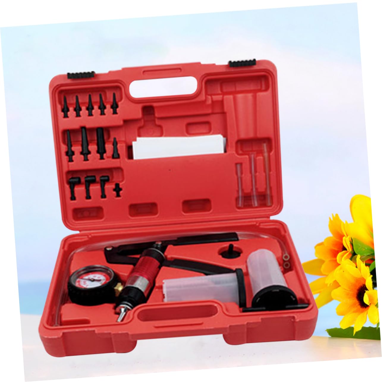 Gatuida Kit De Purga De Frenos Ferramentas De Vacío Manual Herramienta De Protección De Vapor Aspiradora Suite Mano