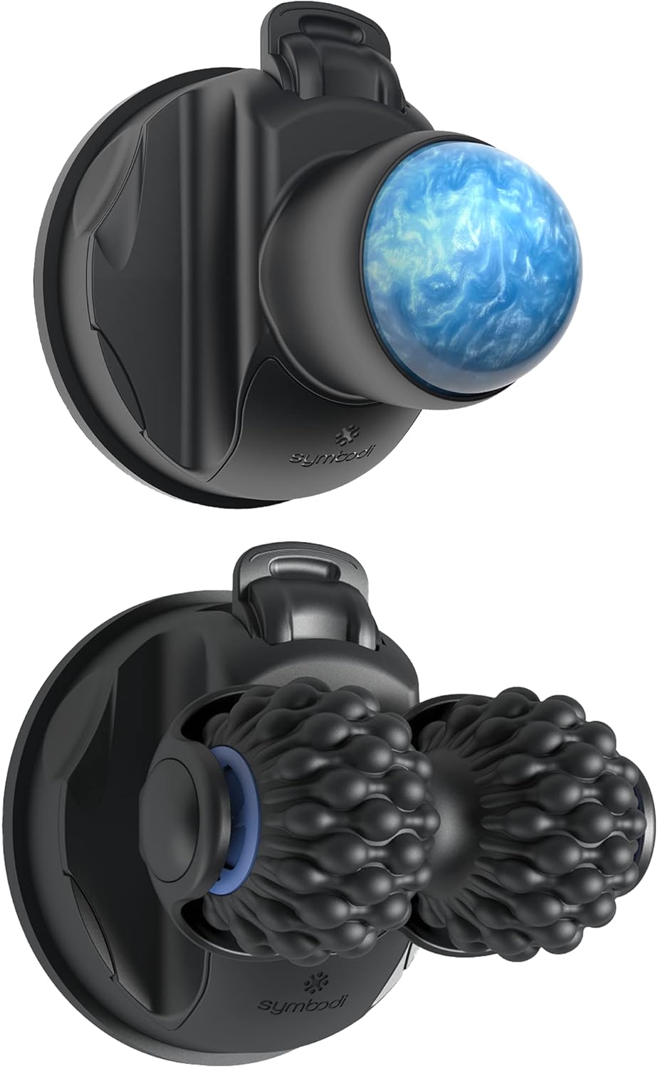 Symbodi Muscle Recovery Massage Ball & Roller Kit, Wall Mountable Suction Cup, Self Back and Trigger Point Massager for Pain Relief and Muscle Knots : Health & Household