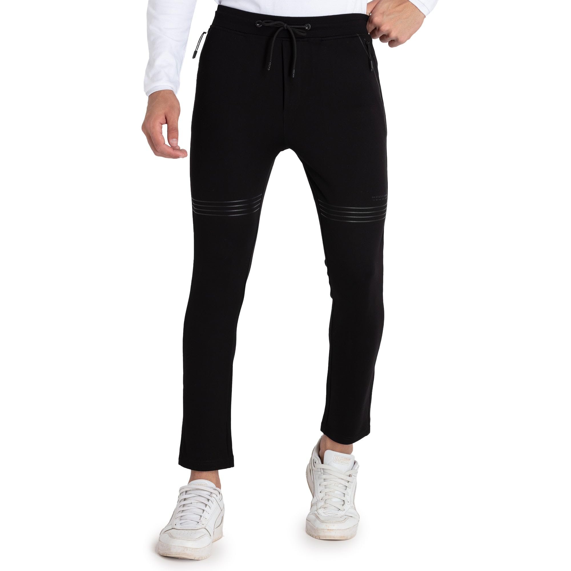 status quo Mens Solid Regular Fit Track Pants-picture-29