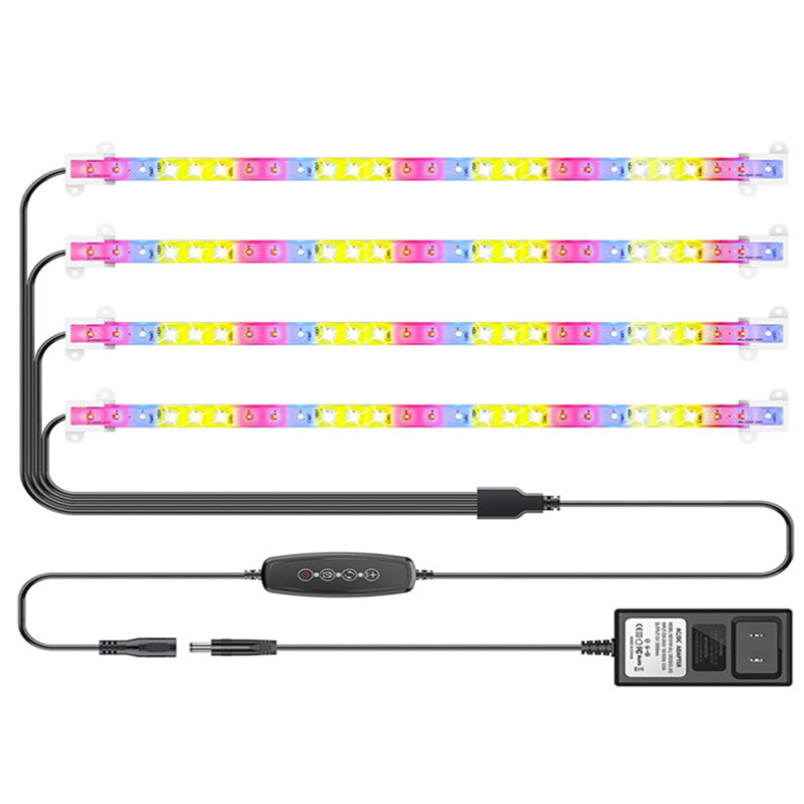 Lampes de Culture LED Bandes Lumineuses pour Plantes d'intérieur Spectre Complet 5 Niveaux à intensité Variable 3H/6H/12H Minuterie Lampe de Culture pour Plantes succulentes hydroponiques