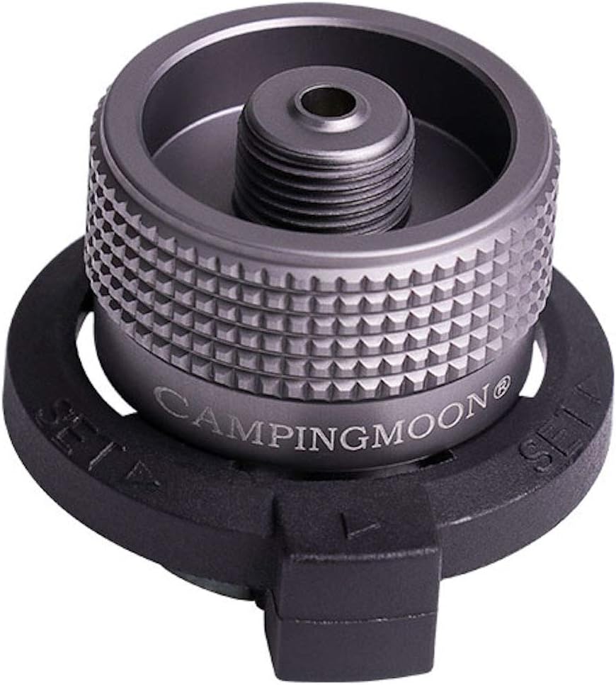 CAMPINGMOON Camping Grill Gas Stove Adapter(Vertical type), Input: Butane Canister, Output: EN417 Lindal Valve Z11