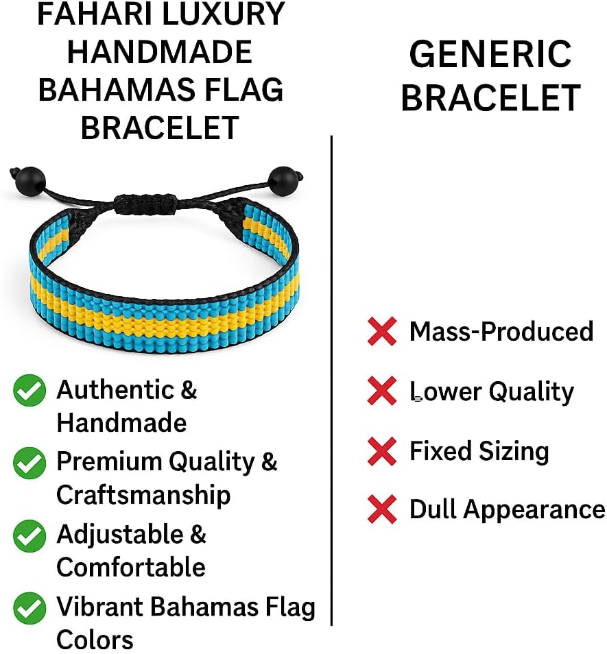 Flag Bracelet | Adjustable Handmade Flag Bracelet Beaded and Boho Style Rope Bracelet - Image 3