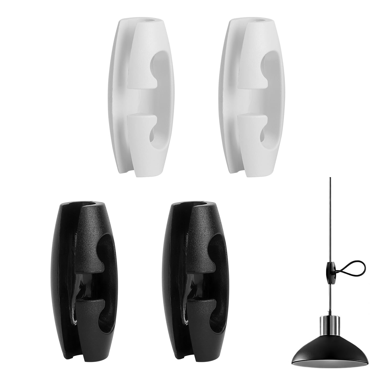 4SZT. Skracacze kabli do lamp wiszących Skracacze kabli do lamp wiszących 5–8mm Skracacz kabli oświetleniowych Regulacja długości przewodu do żyrandoli Regulacja długości kabla żyrandola Bez cięcia