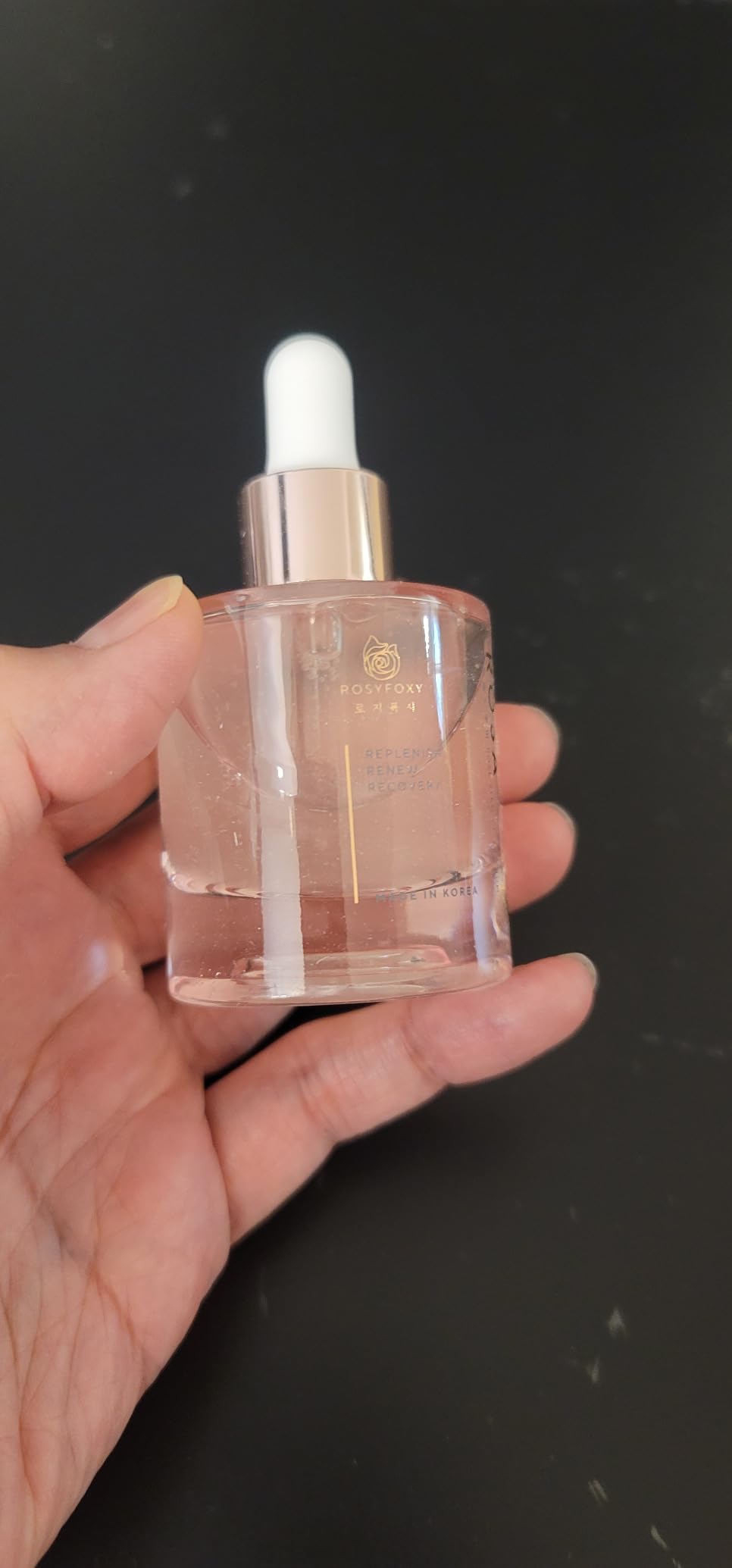 Generic Rosy Foxy Rose Stem Cell Hyaluronic Acid Serum, Rejuvenating Collagen Serum for Fine Lines and Wrinkles, Hydrating and Even Toning - VEGAN FORMULA - Suitable for All Skin Type - 30 mL - Made in Korea