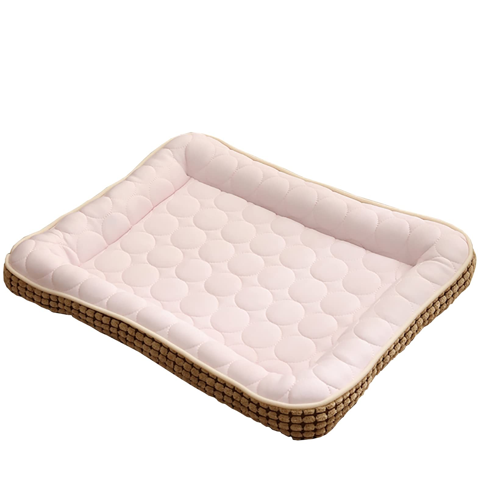 Amazon Co Jp ペットベッド 滑り止め底の整形外科用犬用ベッド 中型および大型犬用のクレートマットレス ペットハウスペットショップ犬用 ベッドトランポリン用 お手入れが簡単 Color Pink Size S 51x41cm ペット用品