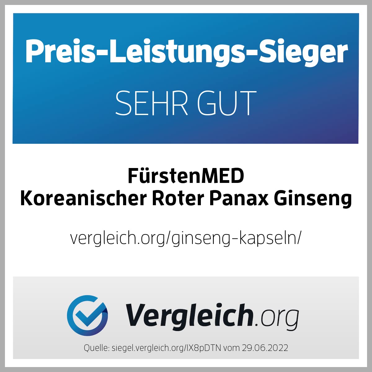 FürstenMED® 1800mg Echter Panax Ginseng Extrakt - 120 Kapseln - Hochdosiert mit 360mg Ginsenoside pro Tagesdosis - 120 Vegane Kapseln frei von unerwünschten Zusatzstoffen
