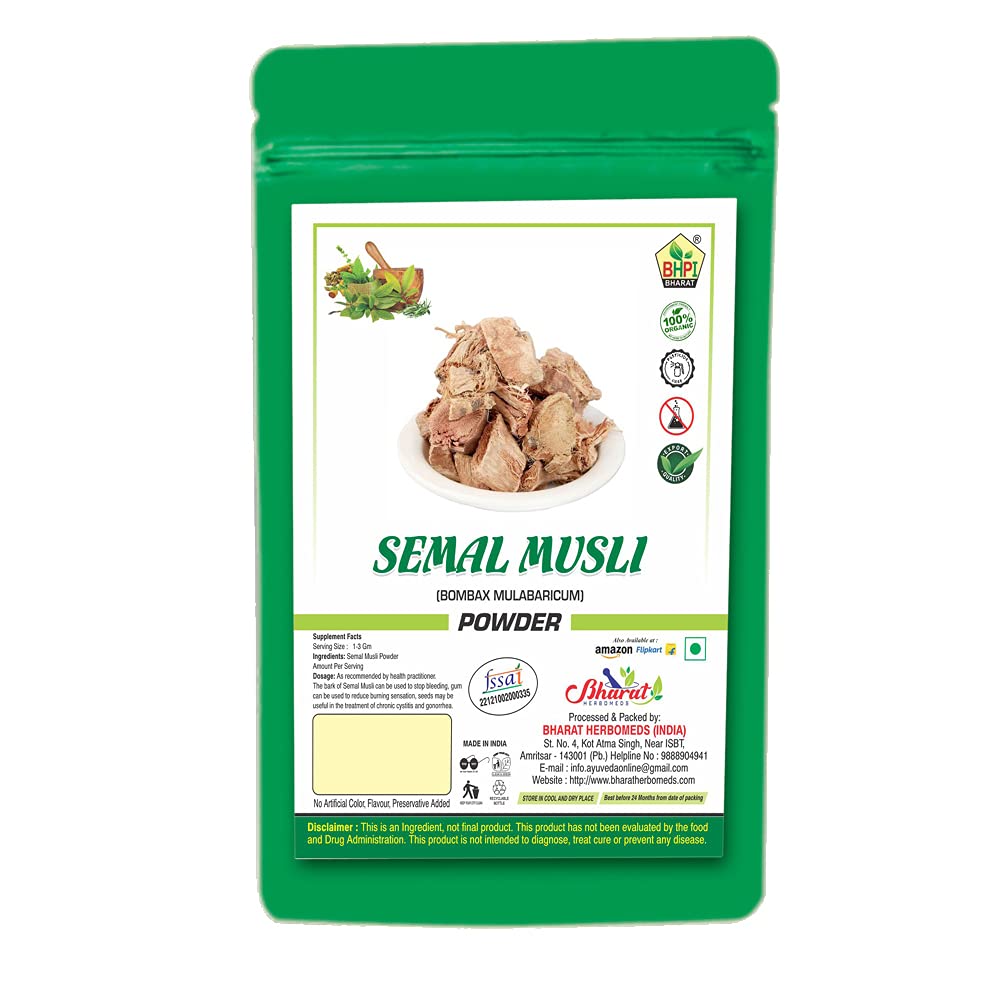 Bharat Semal Musli 300gm (Bombax Mulabaricum Powder) | Semal Root with Multiple Health Benefits (B095CDXQVP) Amazon Price History, Amazon Price Tracker