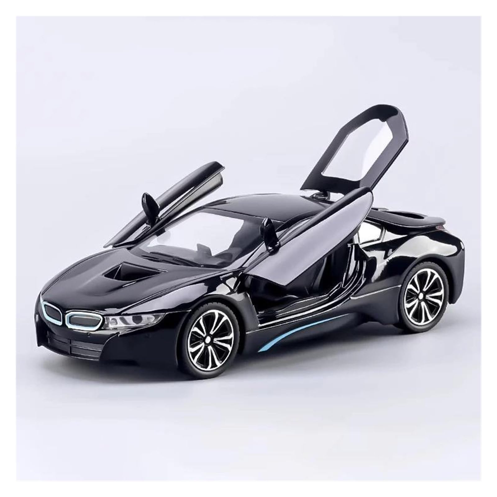 Mocalux Black Scale Die-Cast Model Car For Bmw I8 Diecast Model Car