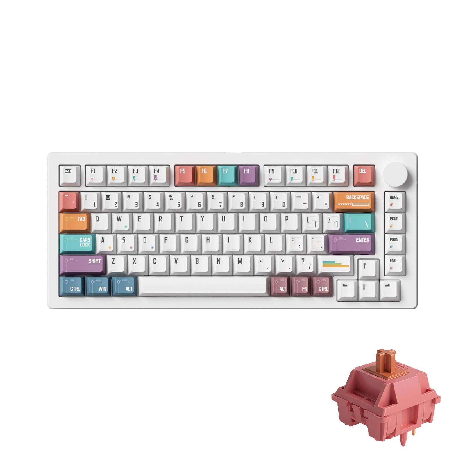 メカニカルキーボードmonsgeek m1 v5 M1 V5 Black & Silver - MonsGeek