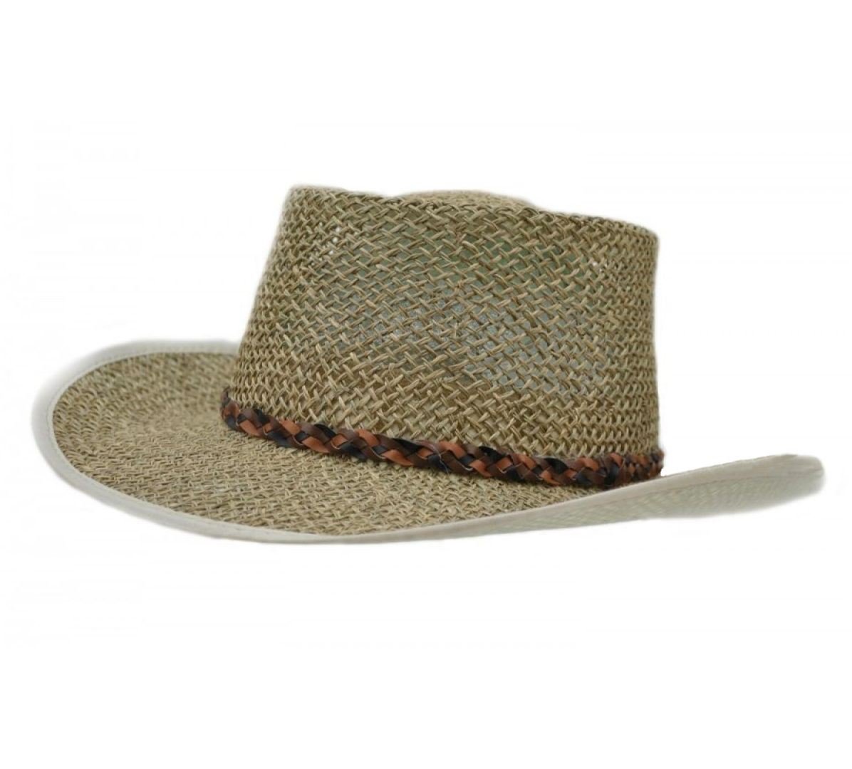 Mens Greg Norman Style Seagrass Straw 