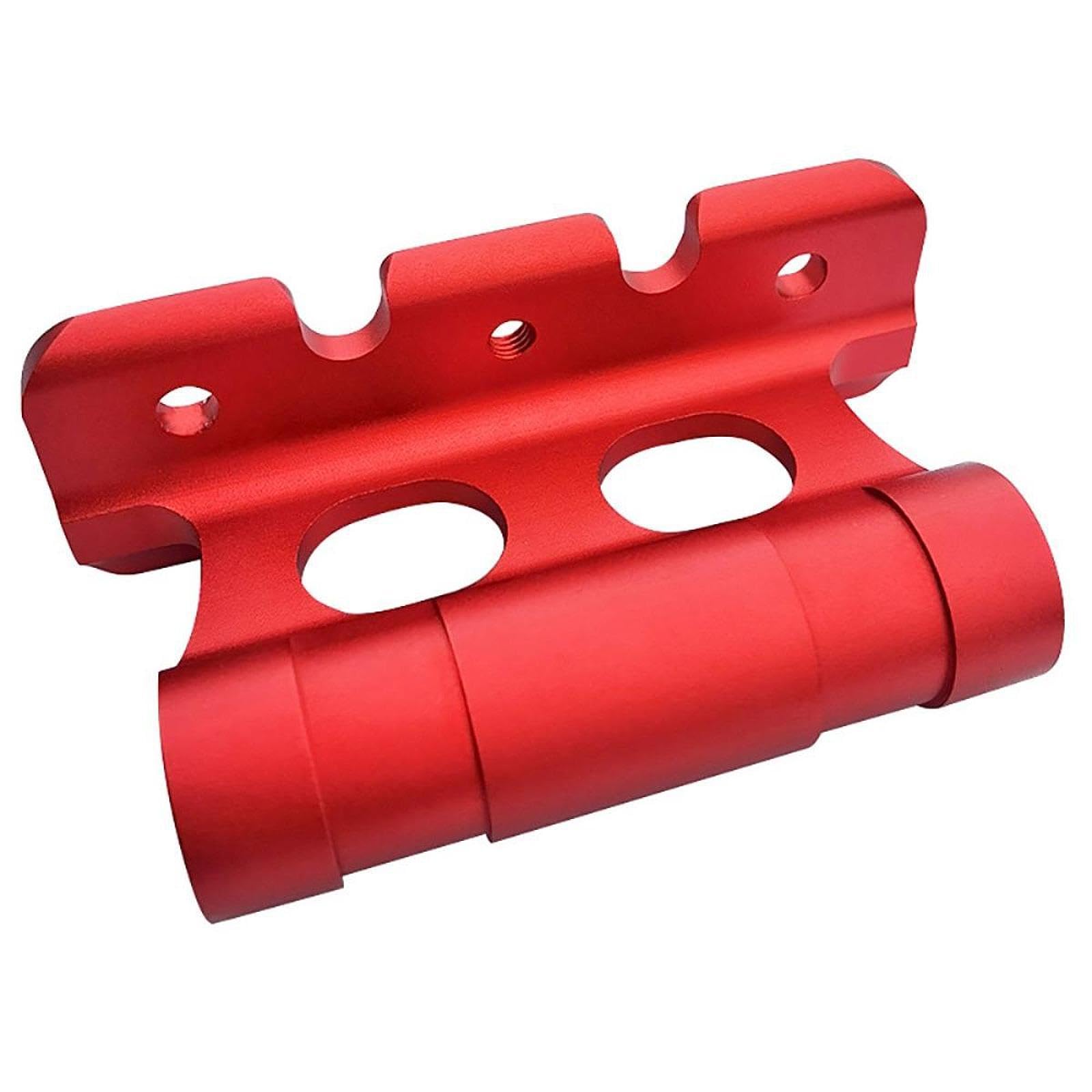 F Fityle Portabici da Tetto per Auto e Rimorchio Camion - Supporto per Forcella Bici con Asse Passante da Ruota, Rosso