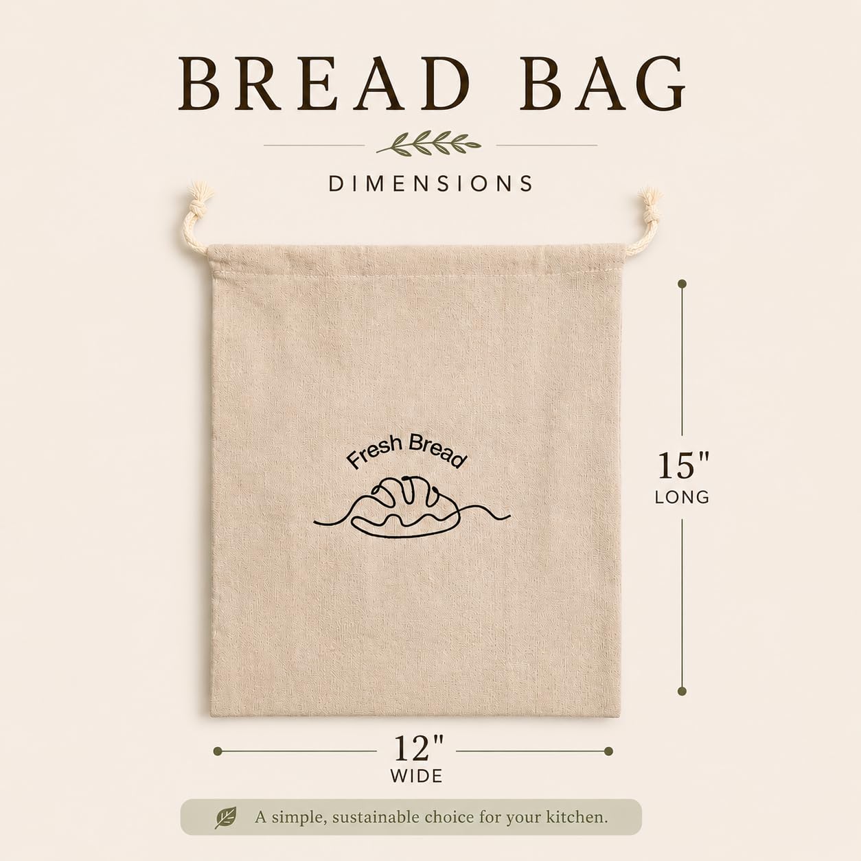 3er-Pack Leinen-Brotbeutel für selbstgemachtes Brot – wiederverwendbare Brotaufbewahrungsbeutel mit Innenfutter – 30,5 x 38,1 cm Sauerteig-Brotbeutel – umweltfreundliches Backzubehör und Geschenke für