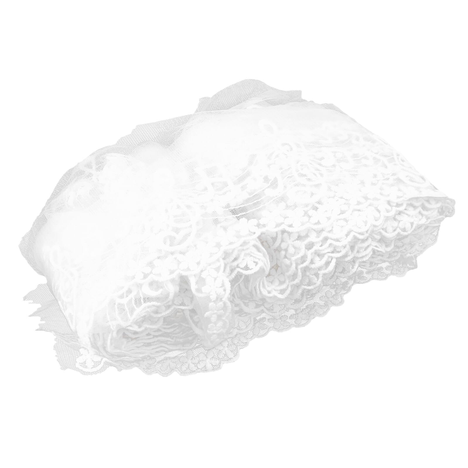 Ruban en dentelle au crochet motif musical blanc 20 mètres pour couture loisirs créatifs et DIY