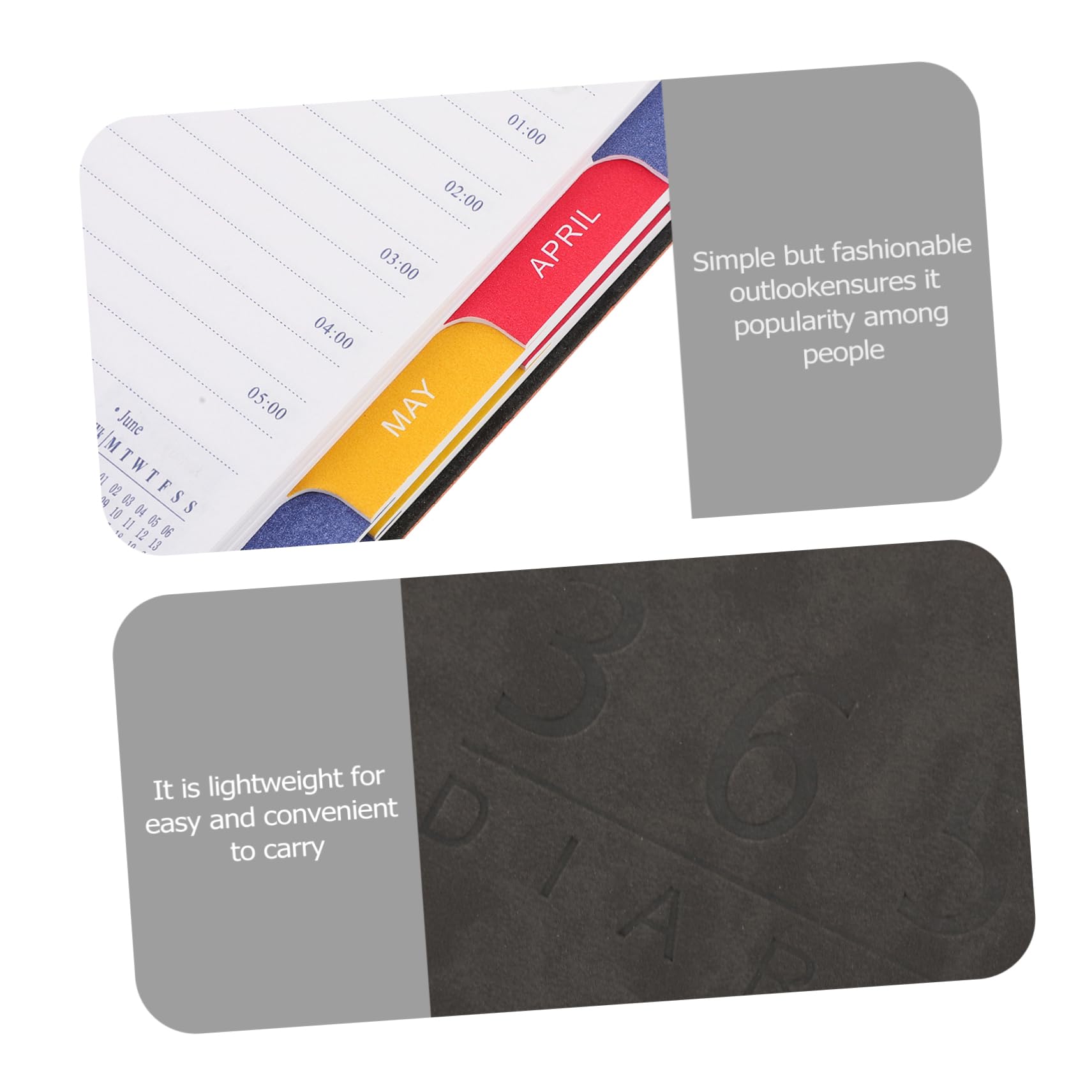 VILLCASE 3stücke Tagesplaner Notizbuch Für Studierende Lehrer Und Berufstätige Praktischer Organizer Planung Und Organisation Von Terminen Und Aufgaben Für Und Alltag