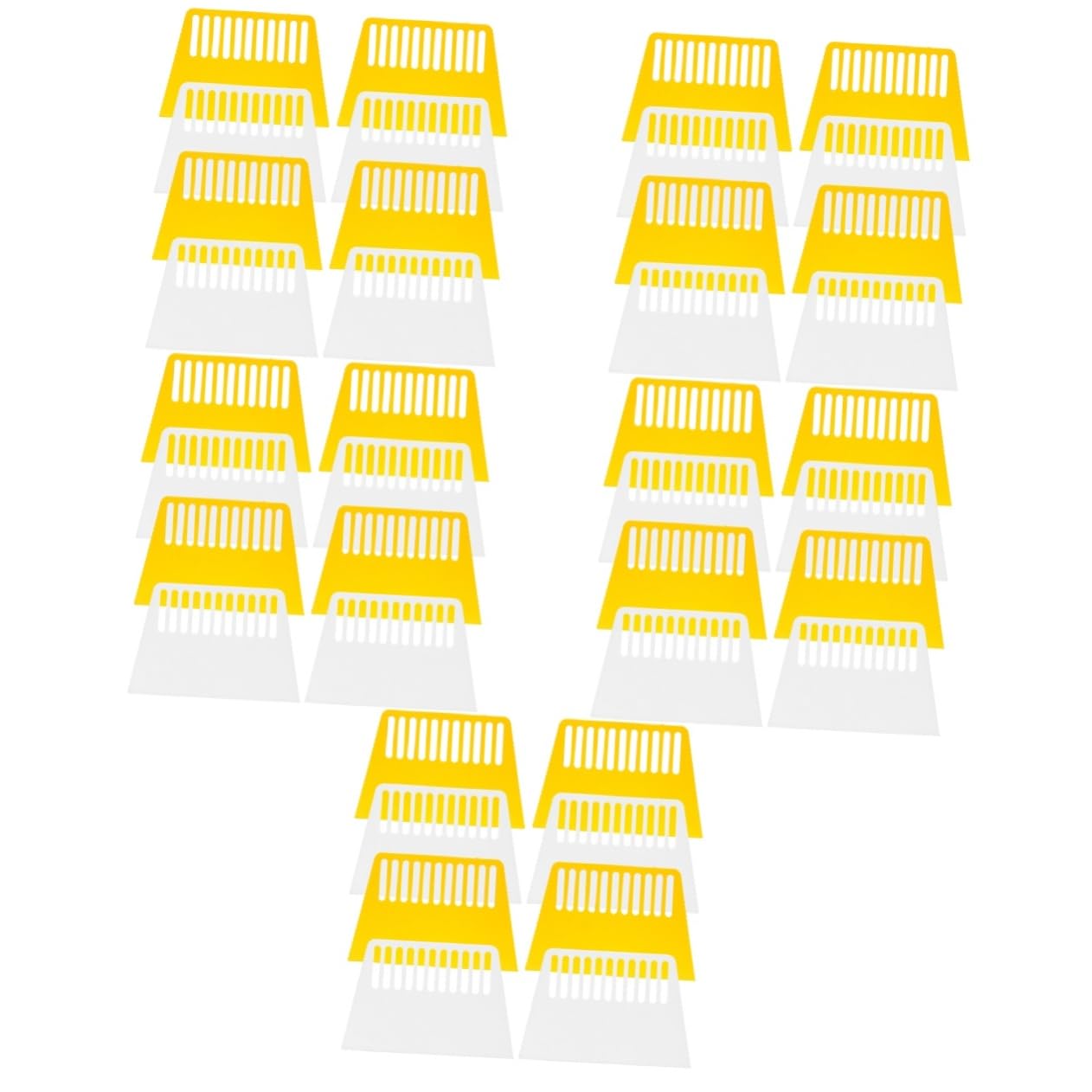 OUNONA 5 Ensembles Grattoir Couteau Liquide Racloir À Pâte Racleur À Pâte Stockage Coupe-pâte Treillis Boulon Notation Tranche Ustensile De Cuisine Hachoir À Pâte Plastique 8 Pièces * 5