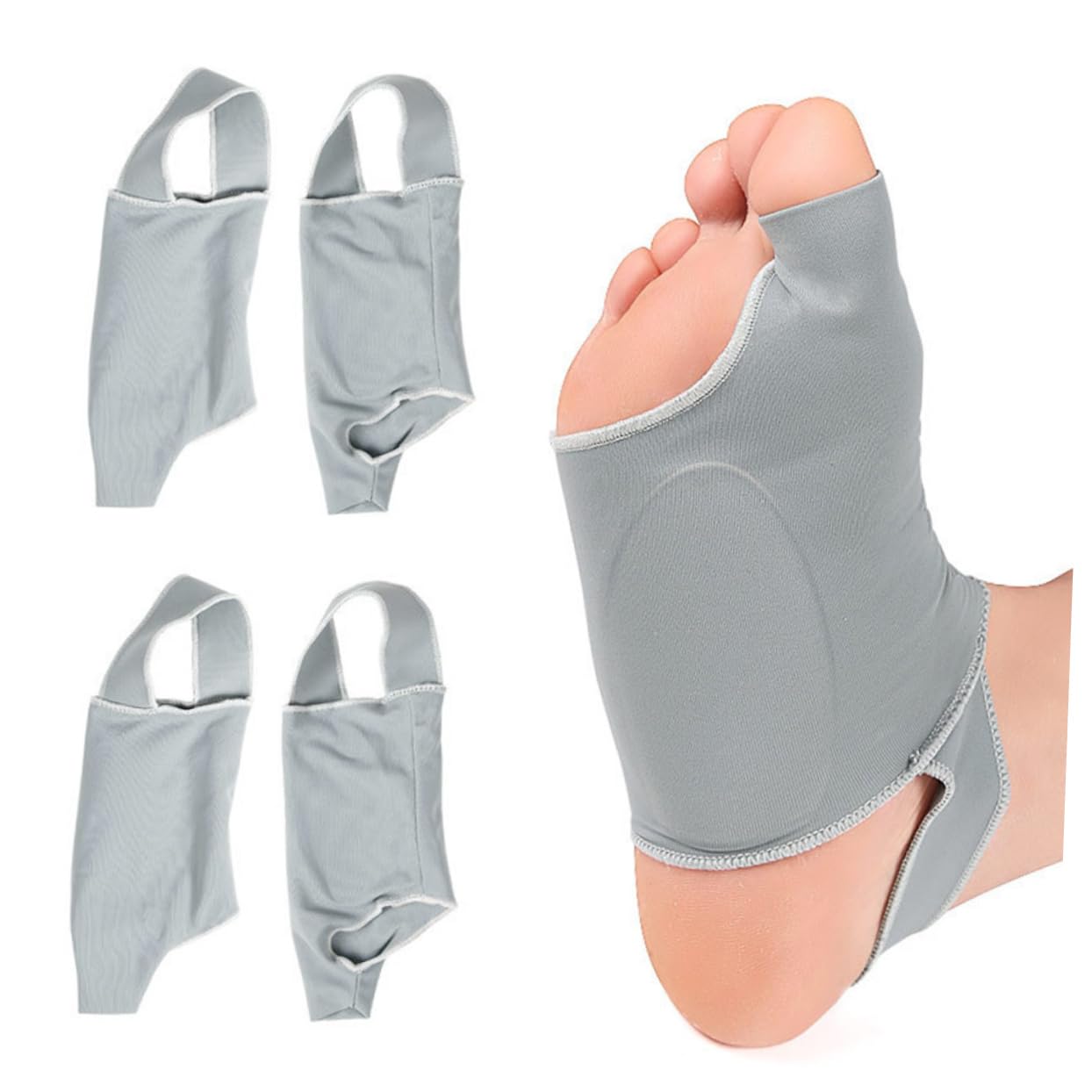 NOLITOY Comfortable Big Bunion Protector by Protection Strap Splitter Pad Grey 1 Pair