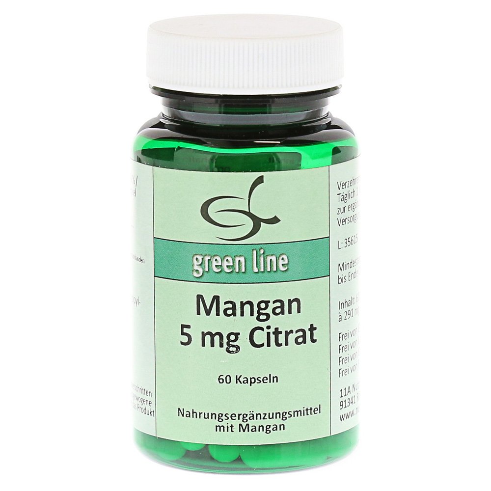 MANGAN 5 mg Citrat Kapseln 60 St