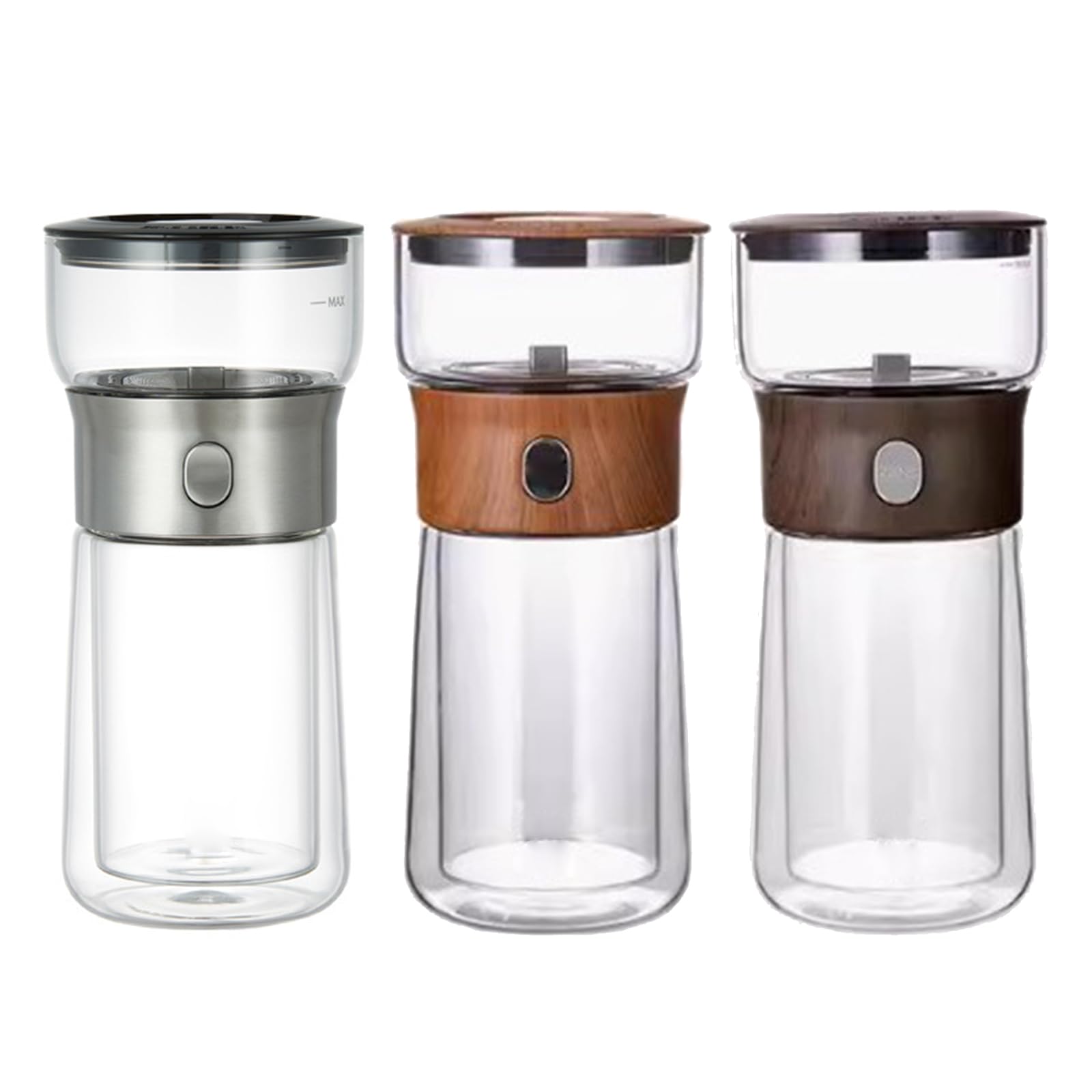Taza infusora de té Moderna para Uso Individual Que destaca la preparación Sencilla con Grifo y a Prueba de derrames Ideal para Todas Partes Doble Pared
