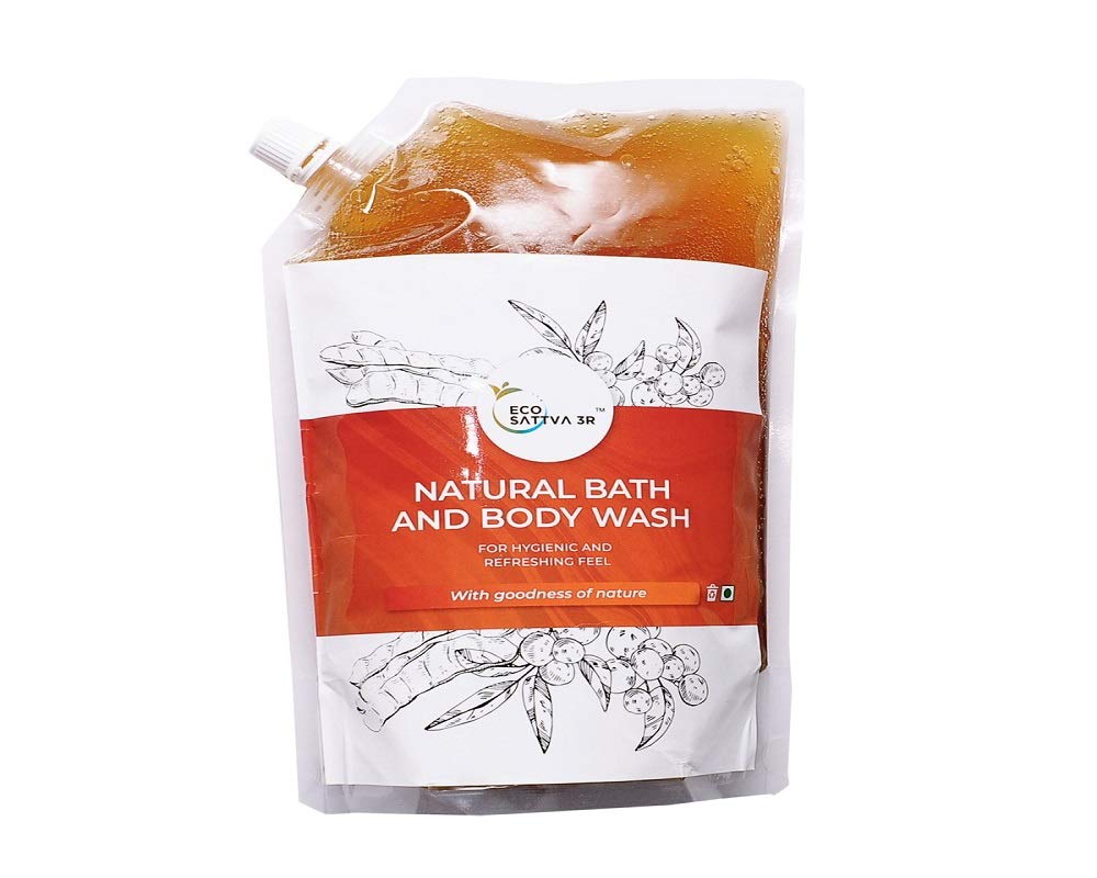 Freshen Up Combo - EcoSattva 3R - Natural Bath&Body Wash, Natural Face wash and Natural shampoo (1L each)