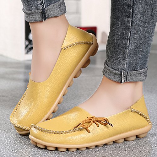 Image of VenusCelia Women's Breathable Comfort Walking Office Flat Loafer