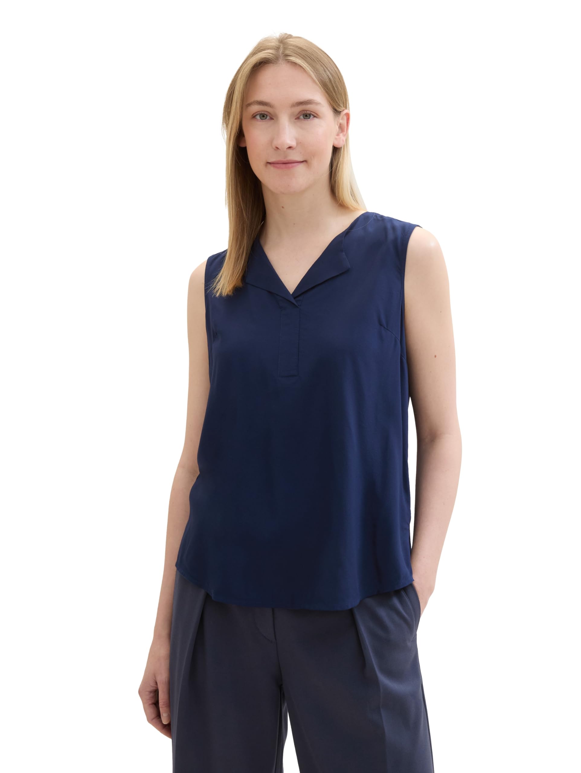 TOM TAILOR Damen Blusen Top mit Muster