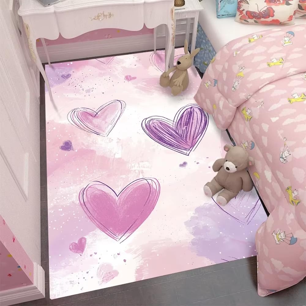 Tapis lavable arc-en-ciel 70x140 cm Love Rainbow antidérapant