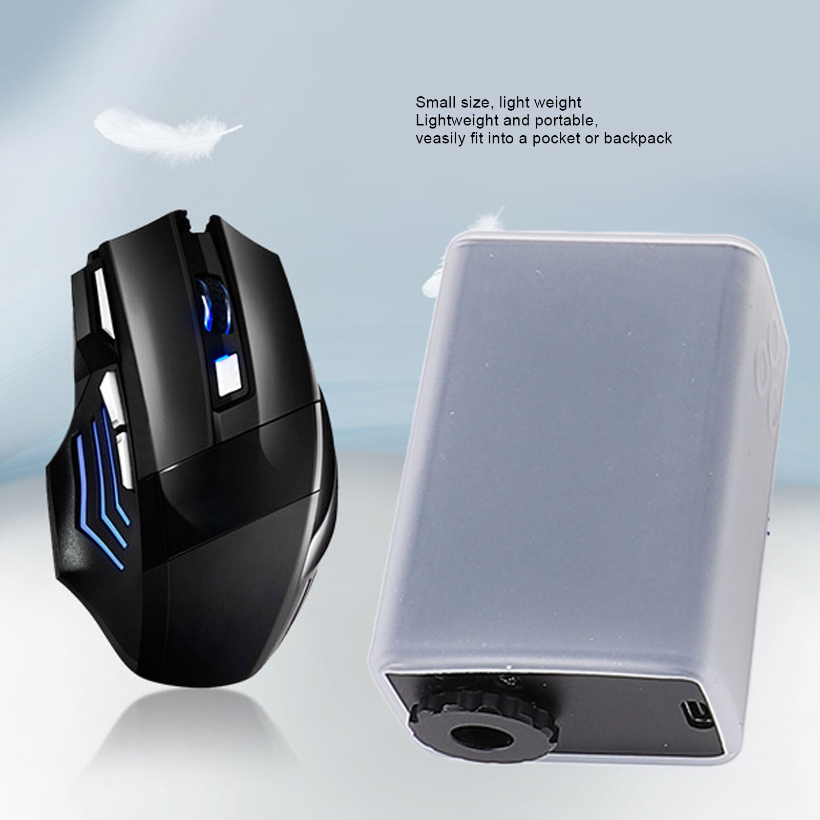 EMUKOEP Mini Pompe à Vélo électrique 120 Psi, Gonfleur de Pneu Portable de Poche, Manomètre LCD, Arrêt Automatique, Charge Rapide pour Vélos de Montagne et
